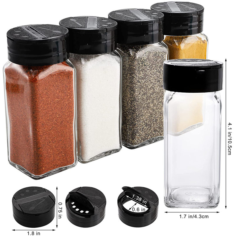 30 pots en verre d'épices 4 oz