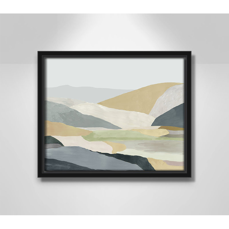 Blair Warm Hills I - cadre photo, reproduction d'art sur toile, Toile noire, H 9,5 po x l 11,5 po x P 2 po