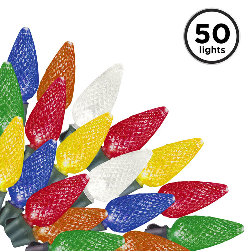 Lumière à DEL 50 facettes C9, Multicolore