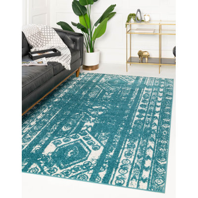 Tapis Zal Lennon turquoise