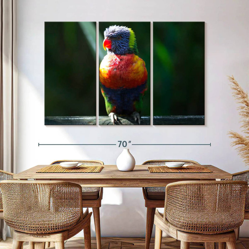 Brampt Sunlit Rainbow Lorikeet, 42" H x 65" W