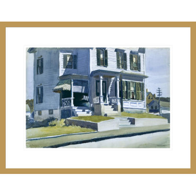 «House on Middle Street Gloucester» par Edward Hopper, impression giclée encadrée