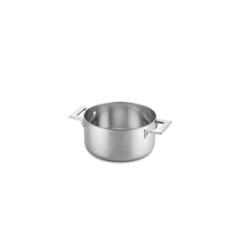 Casserole avec couvercle Attiva Peltro 8,66 po - 12 pièces - Étain