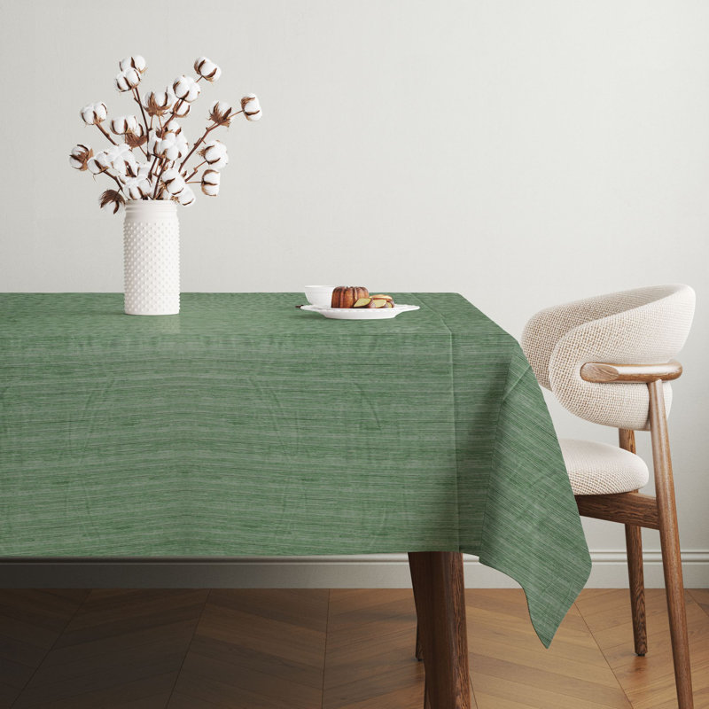 Premium Tablecloth (55 x 71 inches), 65% Cotton / 35% Polyester, Easy Clean | Machine Washable, Tumble Dryer Safe, Ironable | Perfect for Dining Room, Parties & Special Occasions, Stylish & Durable Design