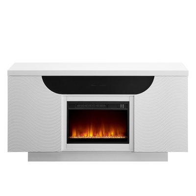 Aileen 66" Entertainment Fireplace With Speakers