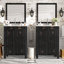 Ensemble de meuble-lavabo avec double meuble-lavabo