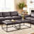 28" Square Button Tufted Metal Ottoman With Multiple Fabric Options-79910617