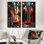 Fashion Red High Heels - Ensemble de 2 reproductions d'art sur toile