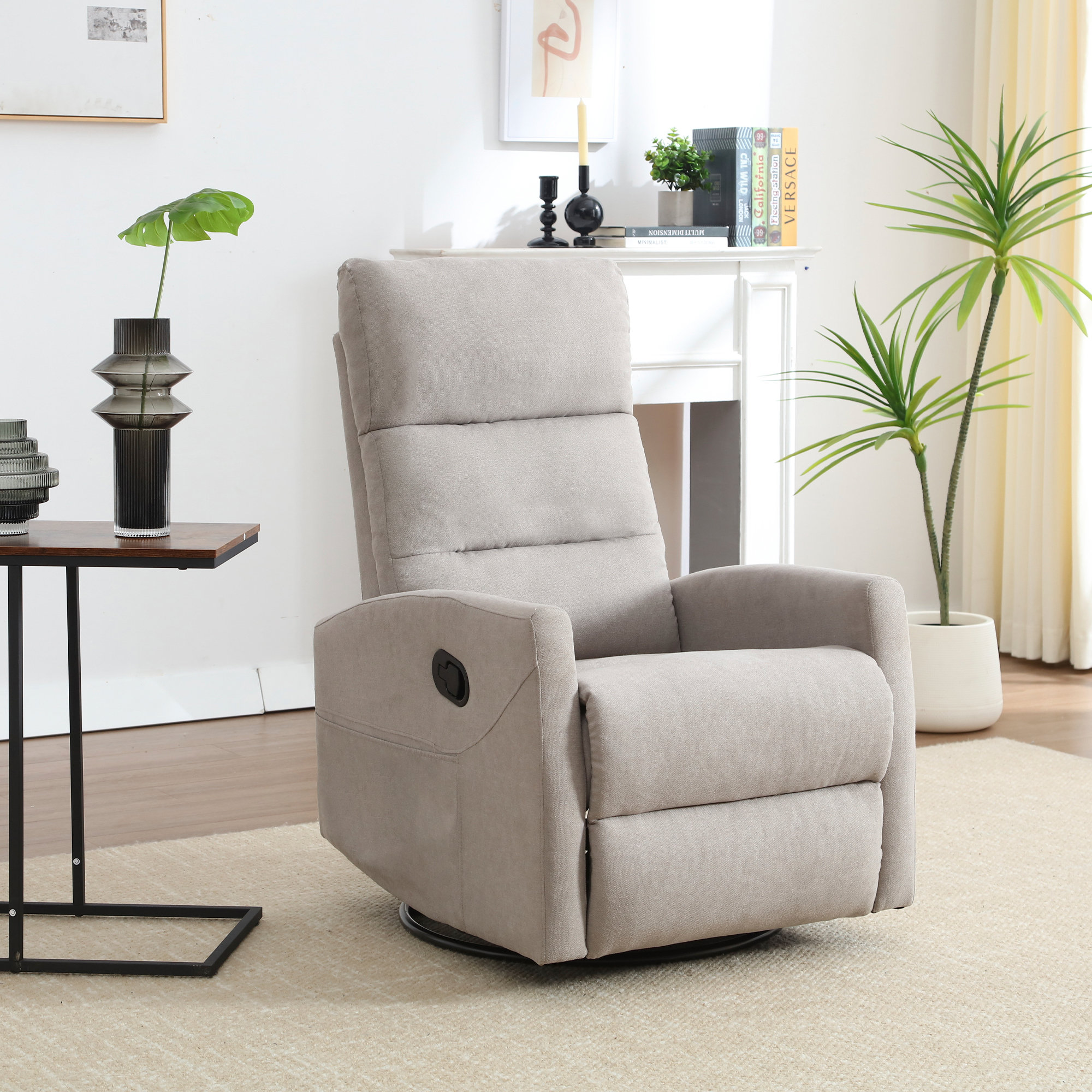 Small Spaces Narrow Glider Recliner Power Swivel Rocker Recliner