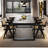 Modern simple solid wood dining table-105511252