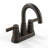Modern Double Handle High-Arc Centerset Bathroom Faucet(Set of 2)-128613804