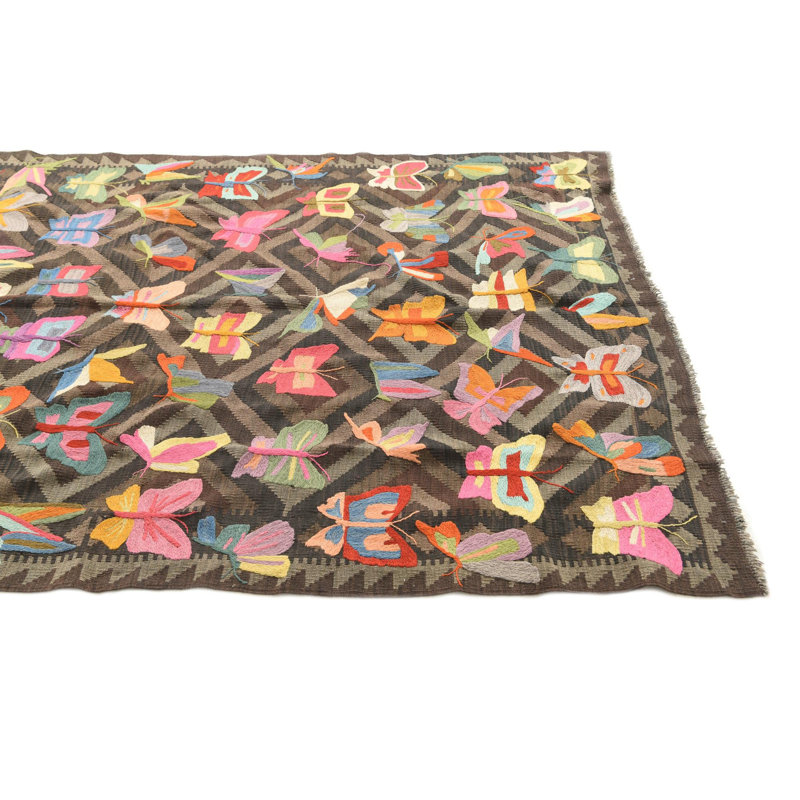 Tapis brun foncé 5x8 Perry