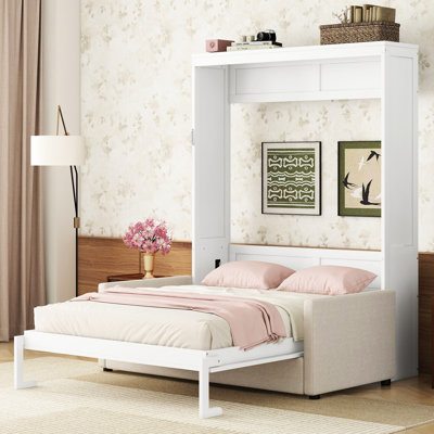 Grand lit blanc, lit superposé, rangement efficace, idéal pour les petits espaces de vie et les espaces compacts Conception multifonctionnelle Besoins spatiaux divers, rangement pratique pour garder la zone bien rangée