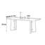 Table rectangulaire française en ardoise rétro-1017770232