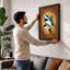 Shark and Cinema Graphic 1 Piece Single Picture Frame Wall Art-1608422565-1608422566