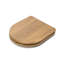 Grey Oak D Shape Soft Close Toilet Seat, Flexi-Fix Hinges (Varese)-66290820