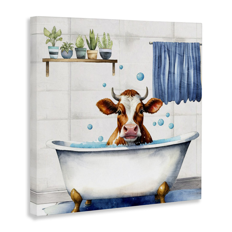 Toile de baignoire Suds Cow, design par Kim Allen, H 36 po x l 36 po
