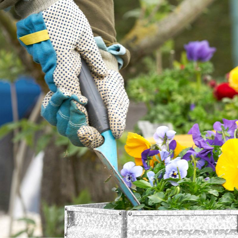 Hexagonal Galvanized Iron Raised Garden Bed Planter