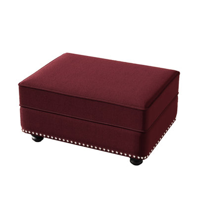 Burgundy Velvet , 23.6 In Wide, 31.5 Deep, 16.5 High, 24.18 Lb, For Living Rooms, Can Be Used As Small Coffee Table, Comfortable And Skin - Multi Purpose Suitable Offices, Combine With Sofas, High