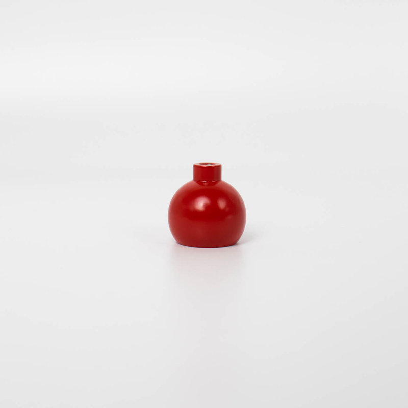 ROUS Hardware Mid Century Modern Sphere Knob, Rose (Red)
