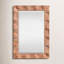 Shaya Rectangle Solid Wood Beveled Mirror-1929467706