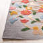 Sefika Hand Knotted Wool/Cotton Floral Rug in Pink/Grey-1529923510