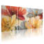 Plantes et fleurs, ensemble de 3 impressions sur toile-703555273
