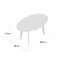 Klara Oval Solid Wood Base Dining Table