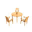 Ensemble repas en bois de teck avec table ronde Douberly-1700248484-1767477325