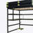 Full Size Wood Loft Bed With Desk,Side Storage Rack,Multi-Storage Shelves And RGB Light,Green-315414057-315414058