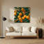 «Fruit Loquat», art mural en métal vert-1322485687
