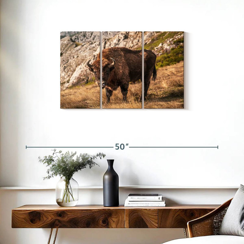 Bison de Brampt, H 20 po x l 33 po
