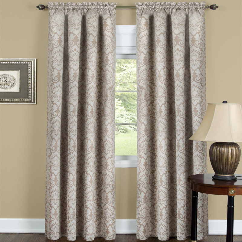 Blackout Curtain Single Panel, Tan, 52" x 84"