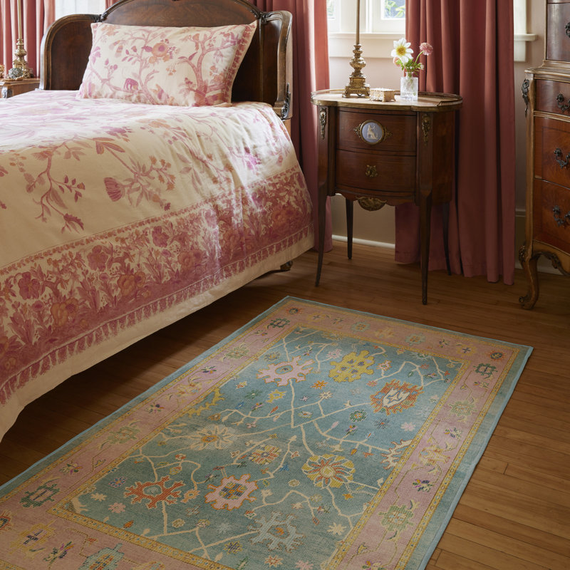 Système de tapis et de sous-tapis 2 pièces Jemima, Rectangulaire 3 pi x 5 pi