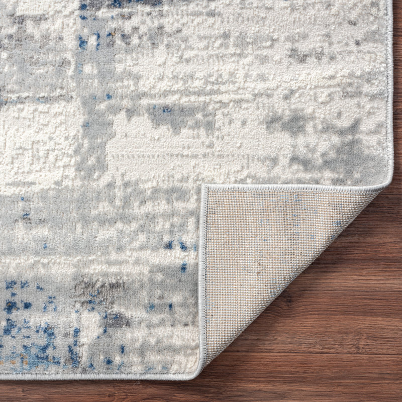 Michigamme Area Rug in Blue/Gray, Rectangle 8'6" x 11'6"