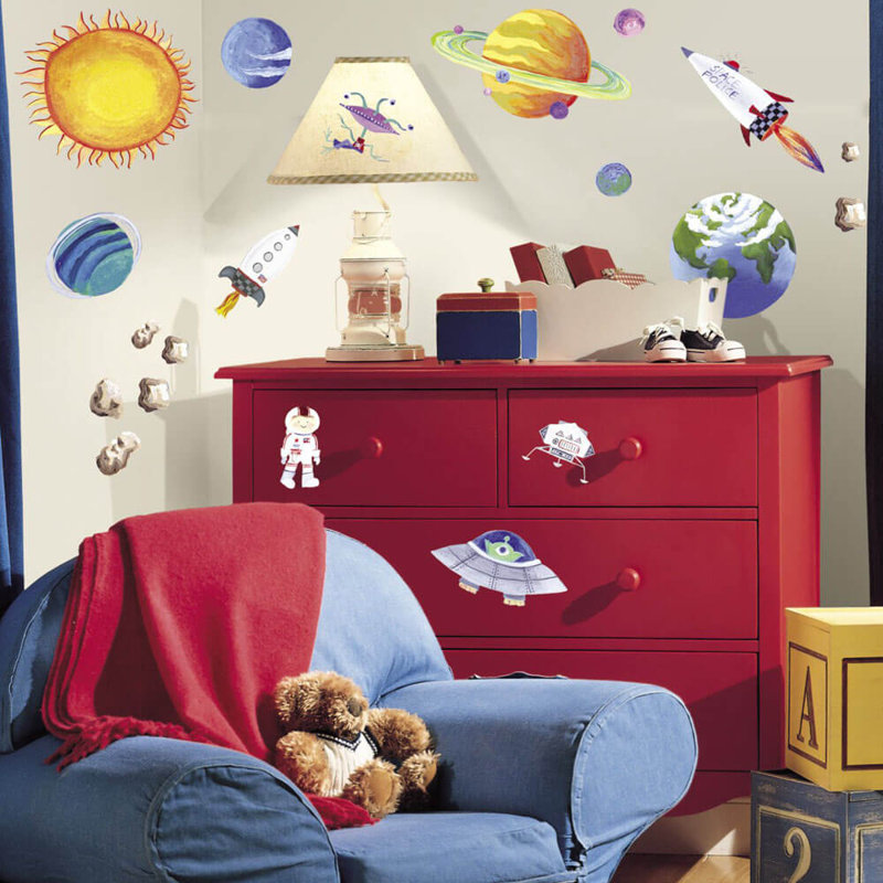 Décalcomanie murale espace extérieur