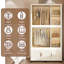 Organisateur de rangement pour garde-robe portable