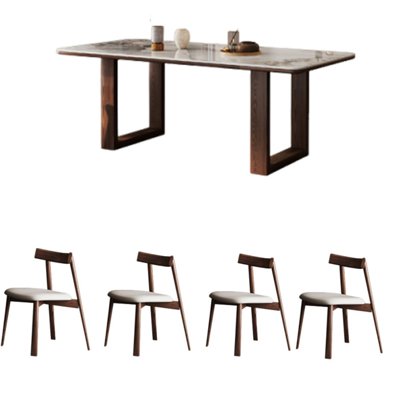 Modern minimalist style dining table, 29.53"H x 55.12"L x 31.5"W