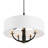 Patchwork 5-Light Pendant - Black/Satin Brass