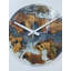 14 pouces de diamètre prêt à expédier, horloge murale en résine, horloge murale, horloge murale en bois, décoration murale, horloge murale en bois, grande horloge murale, grande horloge murale,