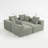111"X74"X24" Modular Sectional-1977801589
