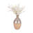 Glass Champagne Textured Round Bulbous Vase-1308997117