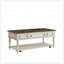 Table basse Retro Farmhouse avec tiroir, roues verrouillables et pieds en bois massif pour faciliter le déplacement et le rangement dans le salon-670246961-670246925