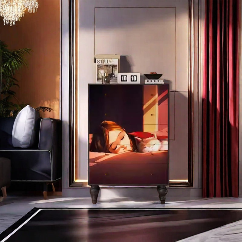 Multi-Drawer Storage Cabinet with Sturdy Legs