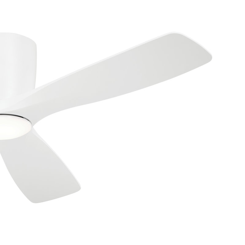 Volos 54'' Ceiling Fan with LED Lights, Matte White