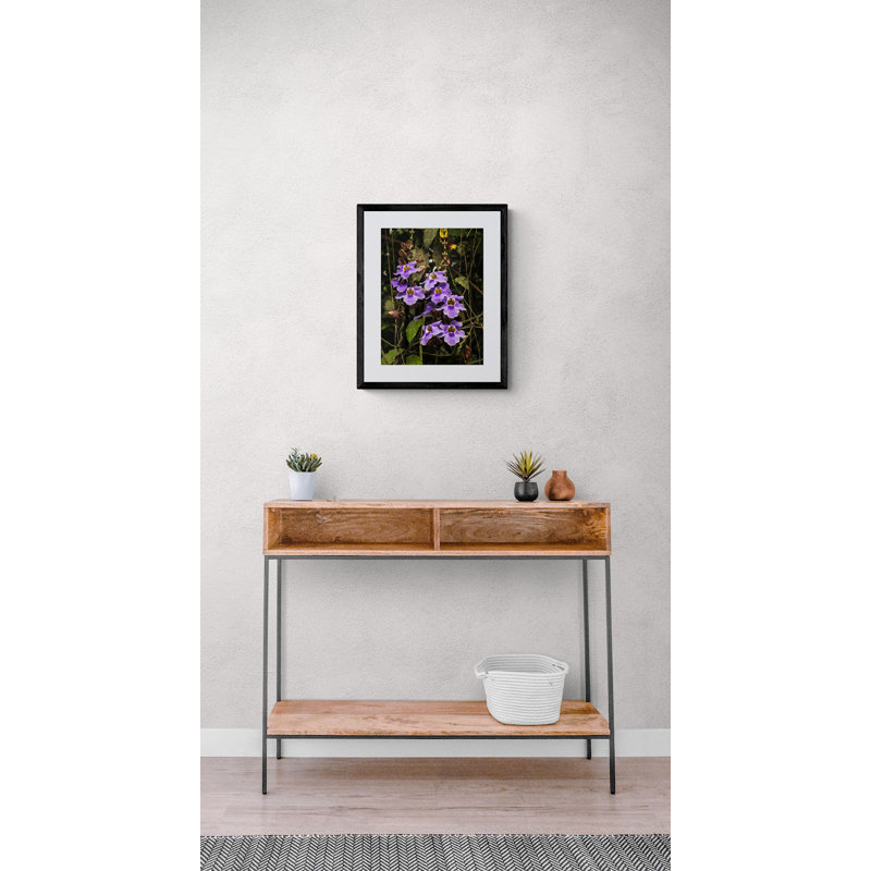 Purple Orchards Print by Tom Kostes, Black Framed Canvas, 33" H x 25" W