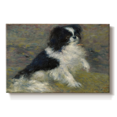 Tama, le chien japonais-Pierre-Auguste Renoir-Toile tendue avec châssis-c. 1876