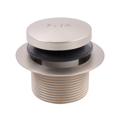 SUPPLYGIANT Tip Toe Bath Drain Assembly, 1-1/2 Inch Drain Stopper, Nickel Plated Finish