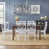 Brown Table with White Chairs