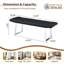 Banc de salle à manger, cuir synthétique, ensemble de 1, polyuréthane noir, cuir synthétique imperméable-133206417